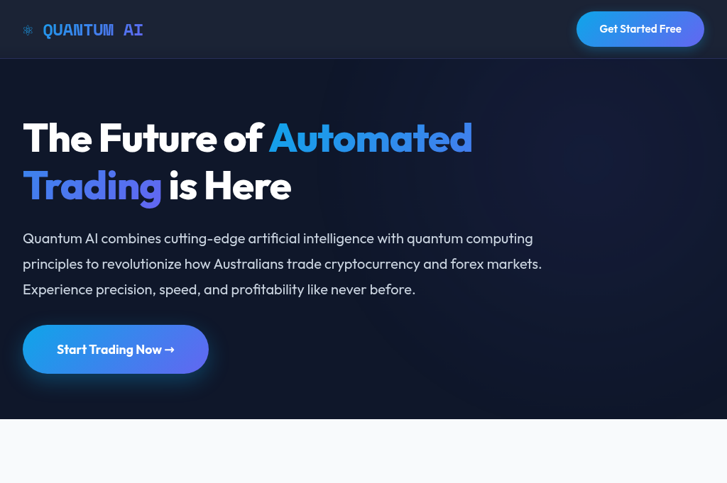 Screenshot of quantumaitrading-australia.com