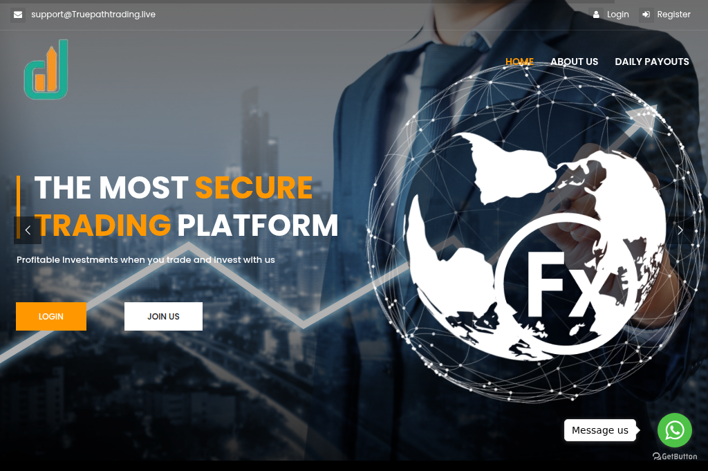 Screenshot of truepathtrading.info