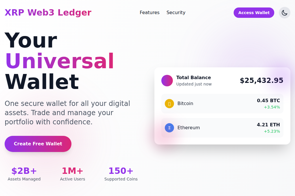 Screenshot of xrpweb3ledger.com