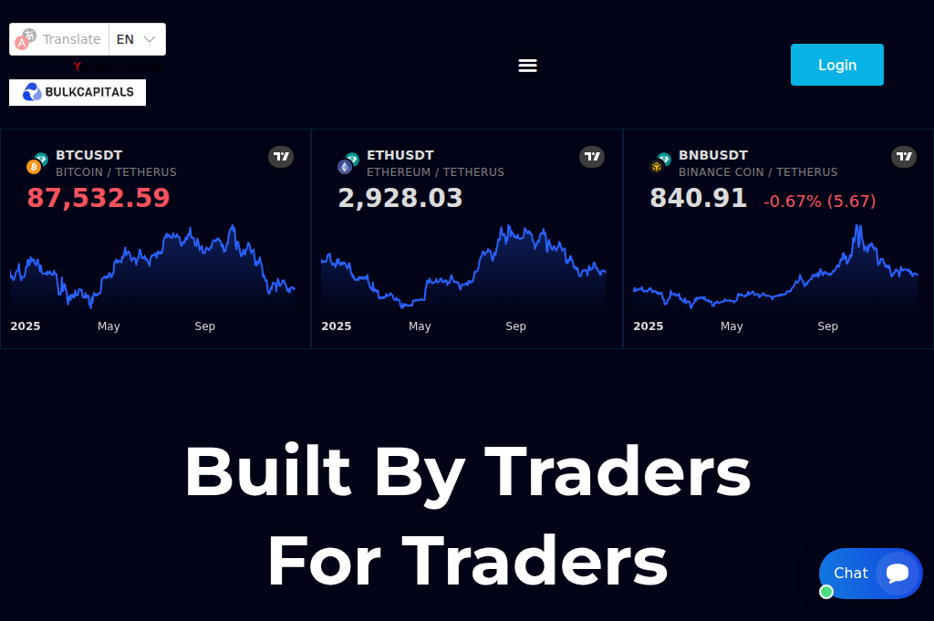 Screenshot of bulkcapitals.org