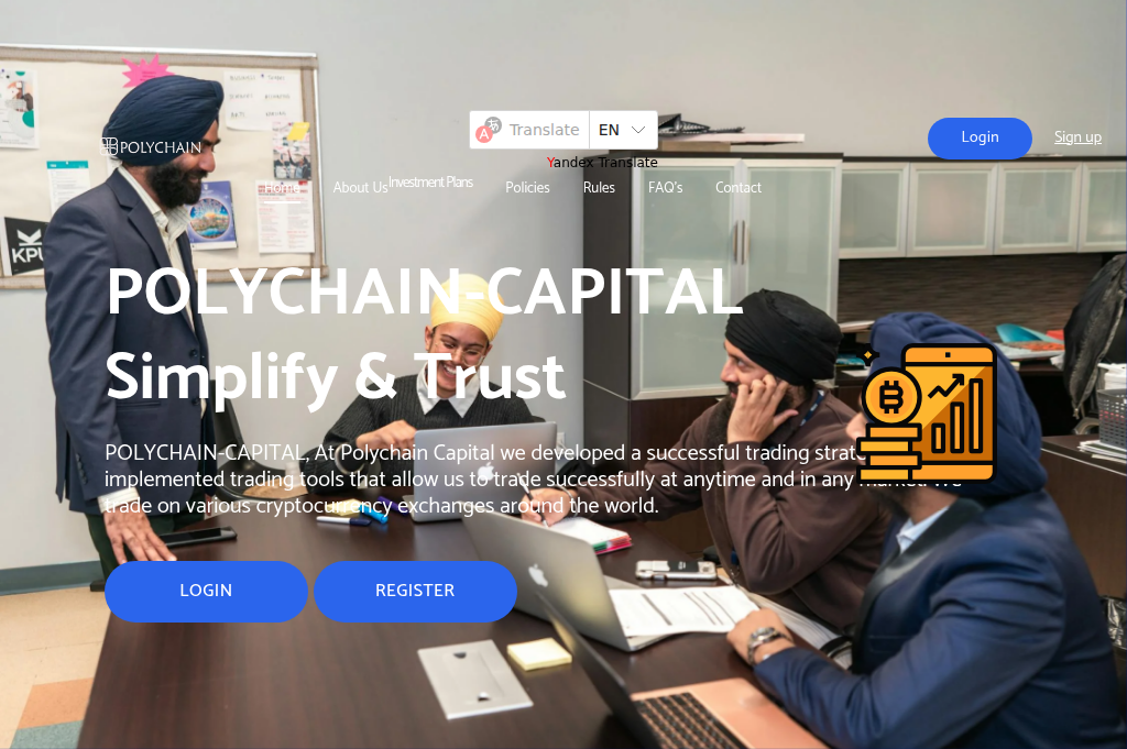 Screenshot of investpolychain.com
