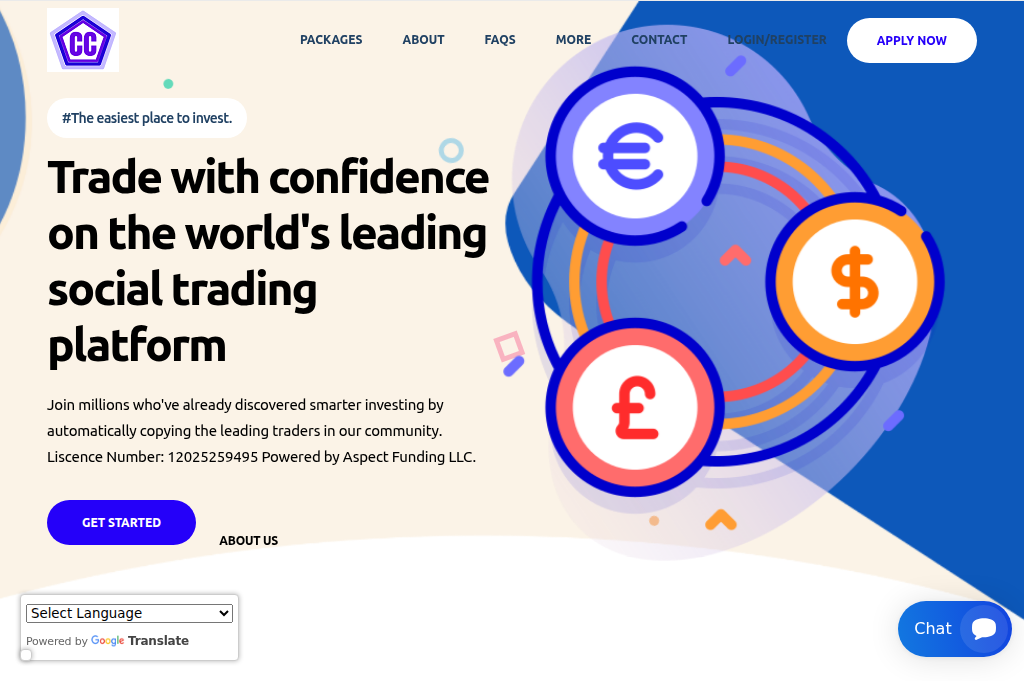 Screenshot of colourrisecapitalfunding.org