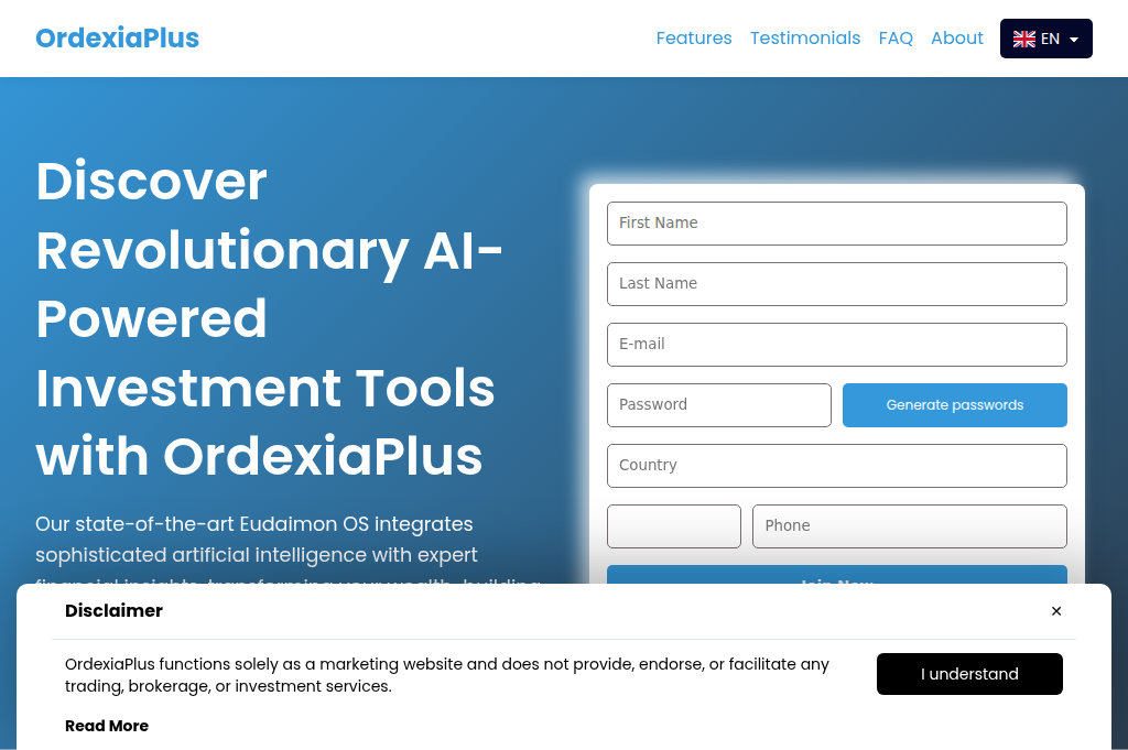Screenshot of ordexiaplus-tech.com