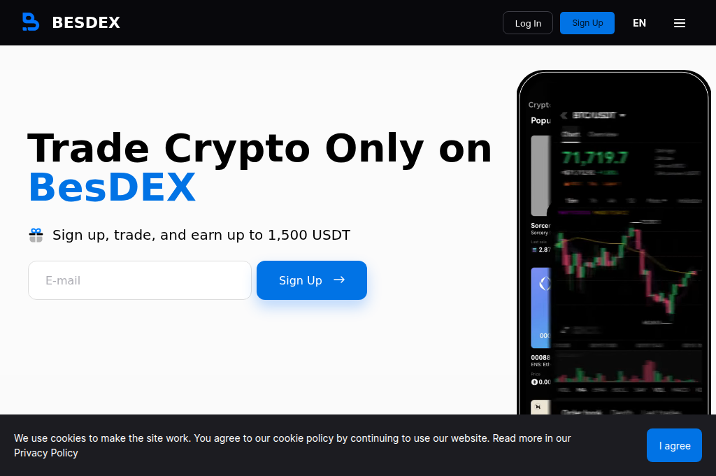 Screenshot of besdex.io