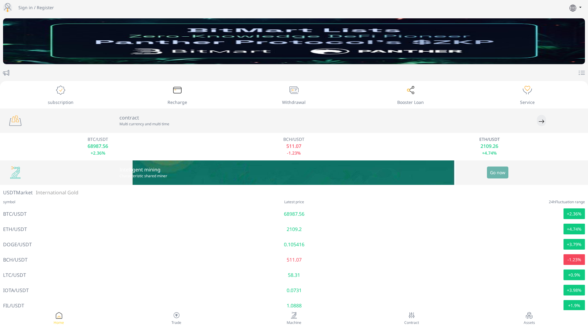 Screenshot of bitmartvip.cc