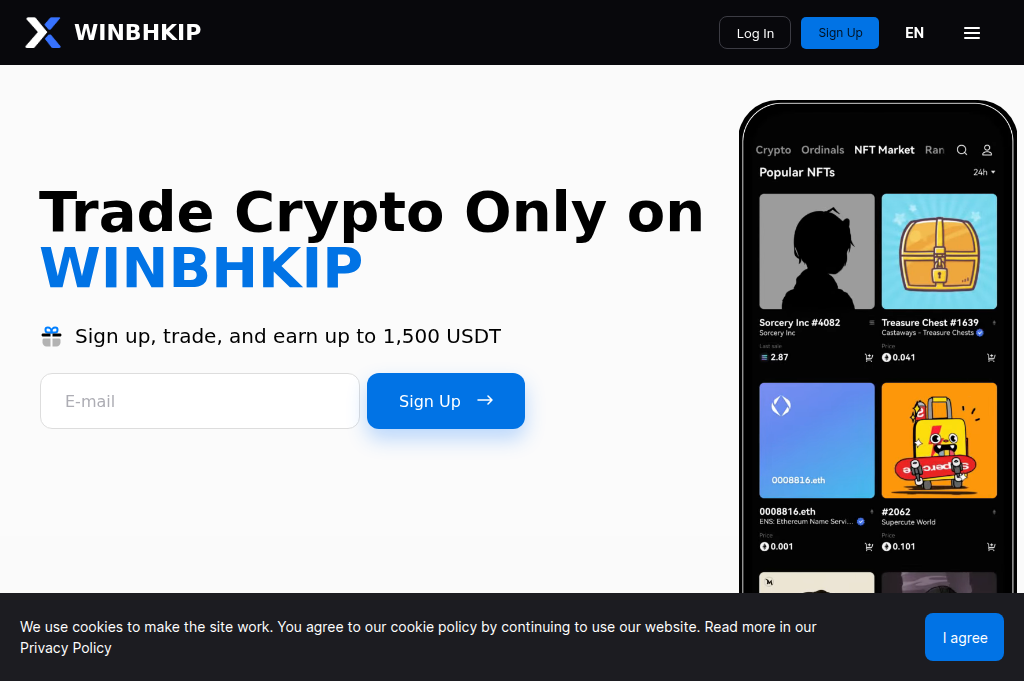 Screenshot of cwodex.io