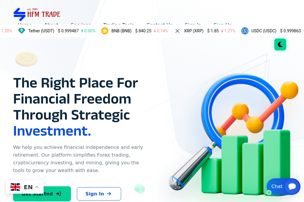 Screenshot of hotfxmetric.online