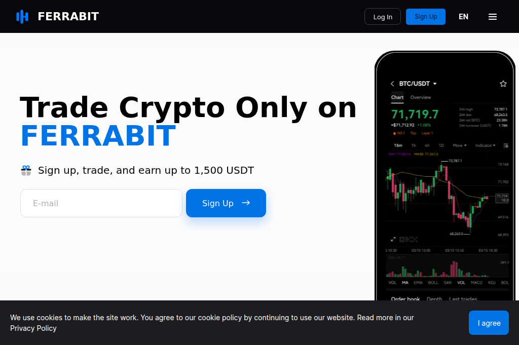 Screenshot of ferrabit.io