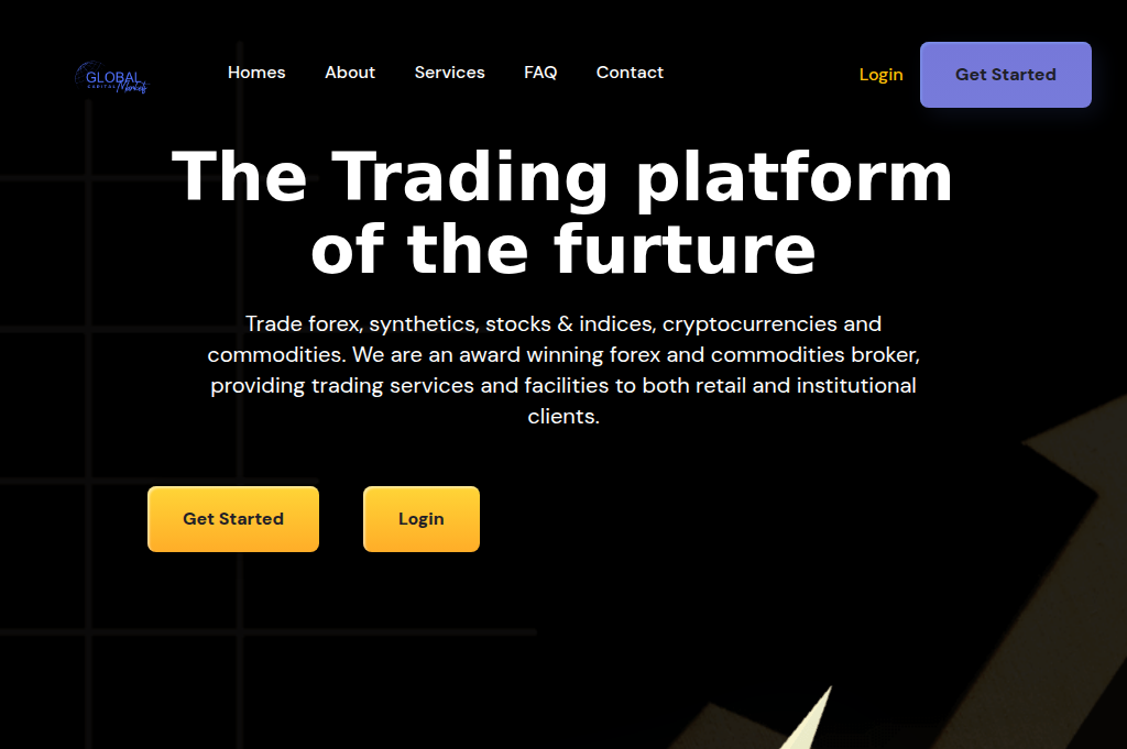 Screenshot of globalcaptmarket.com