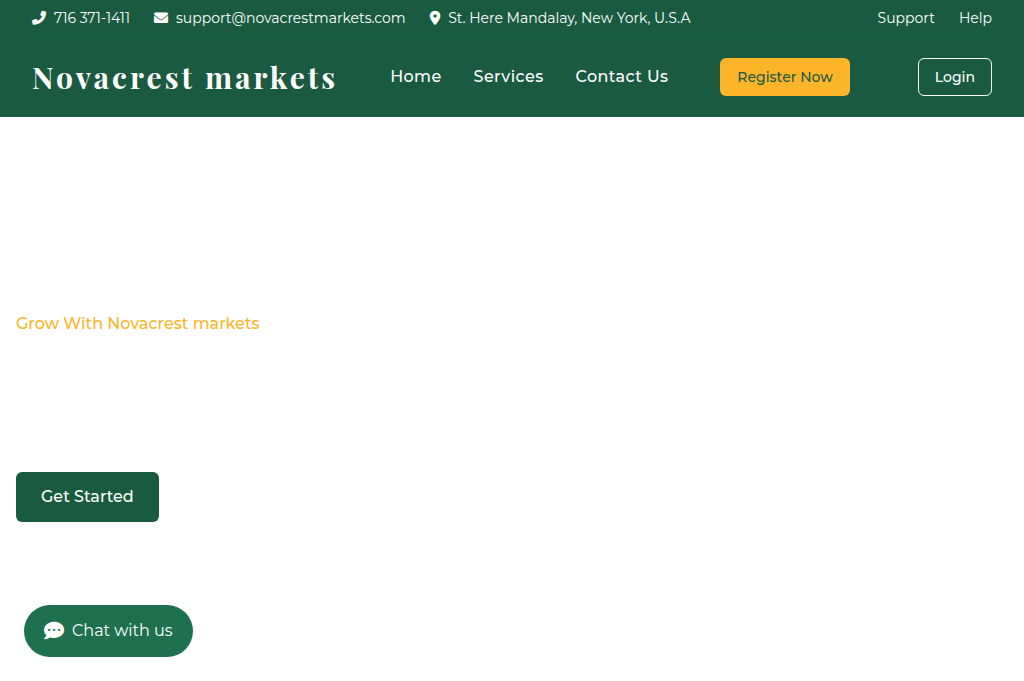 Screenshot of novacrestmarkets.com