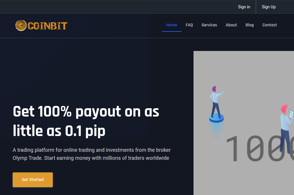 Screenshot of coinbit.bid