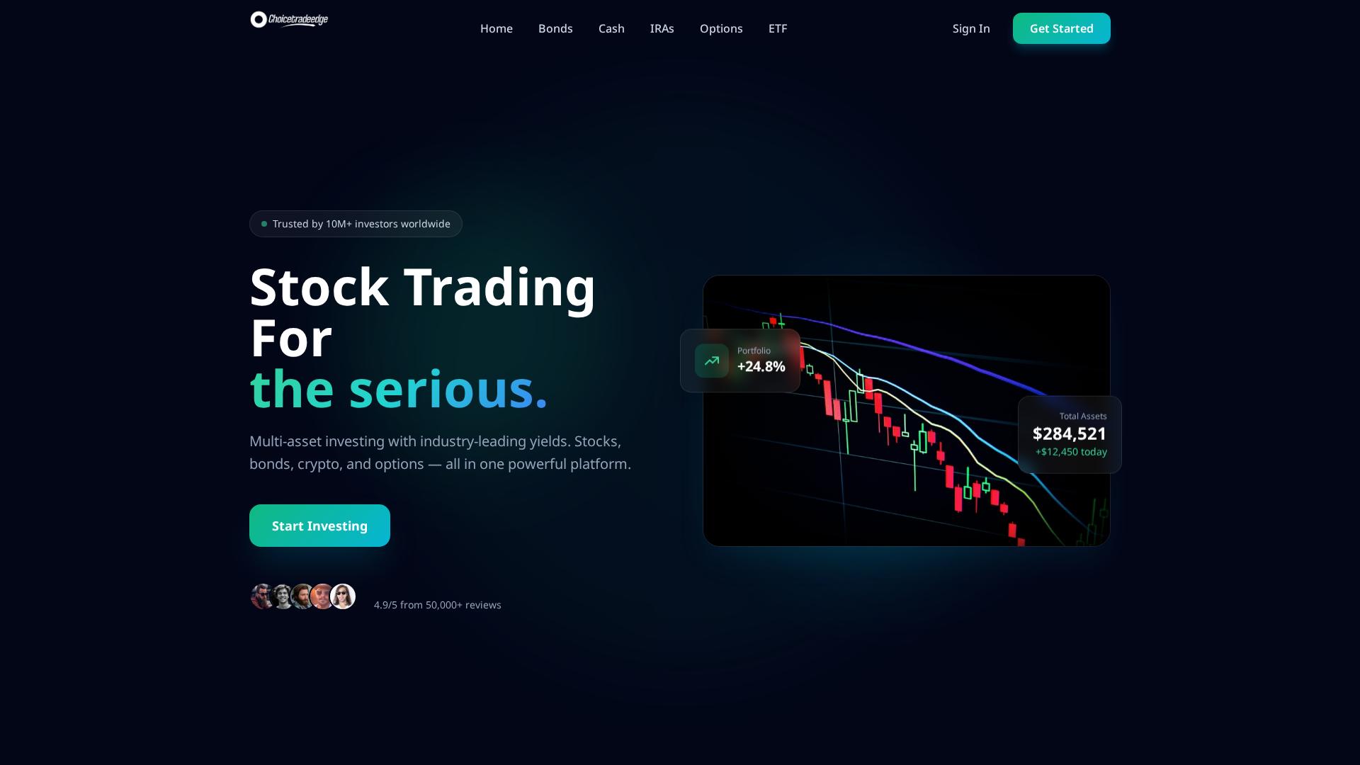 Screenshot of choicetradeedge.com