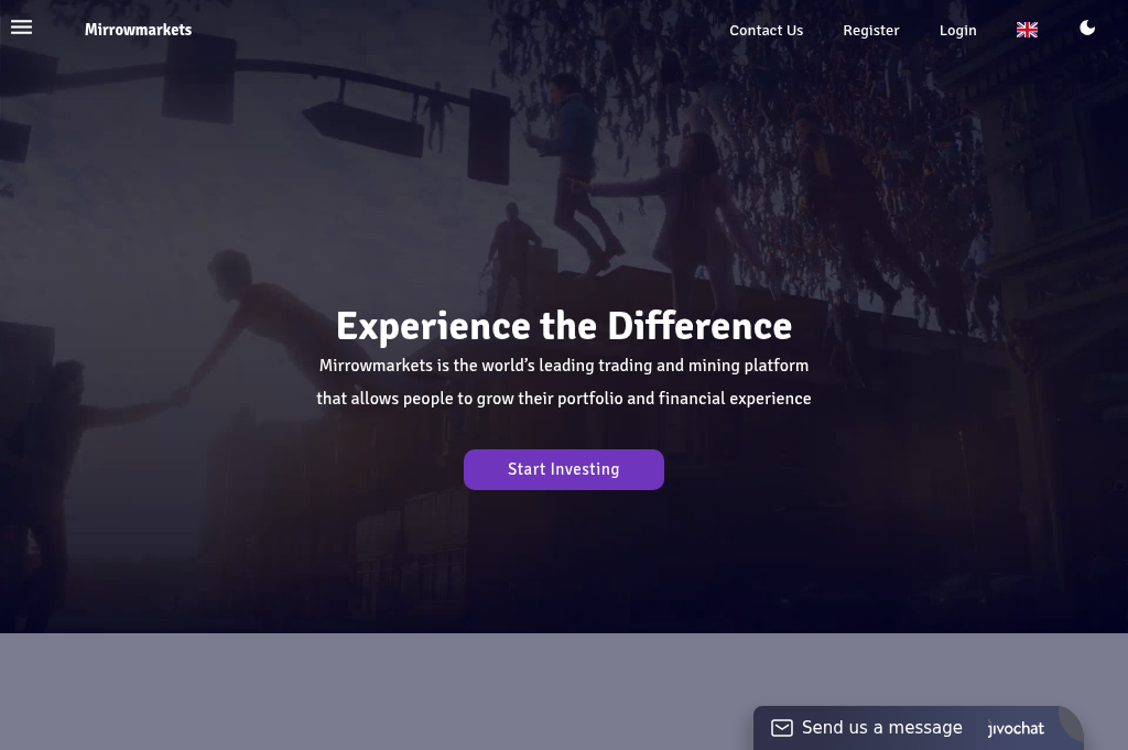 Screenshot of mirrormarkets.icu