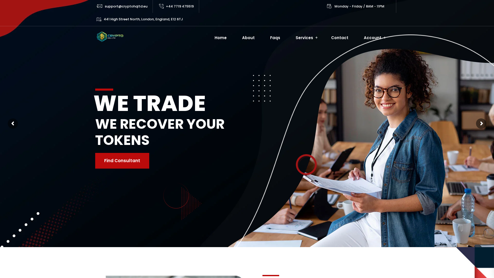 Screenshot of cryptohqltd.eu