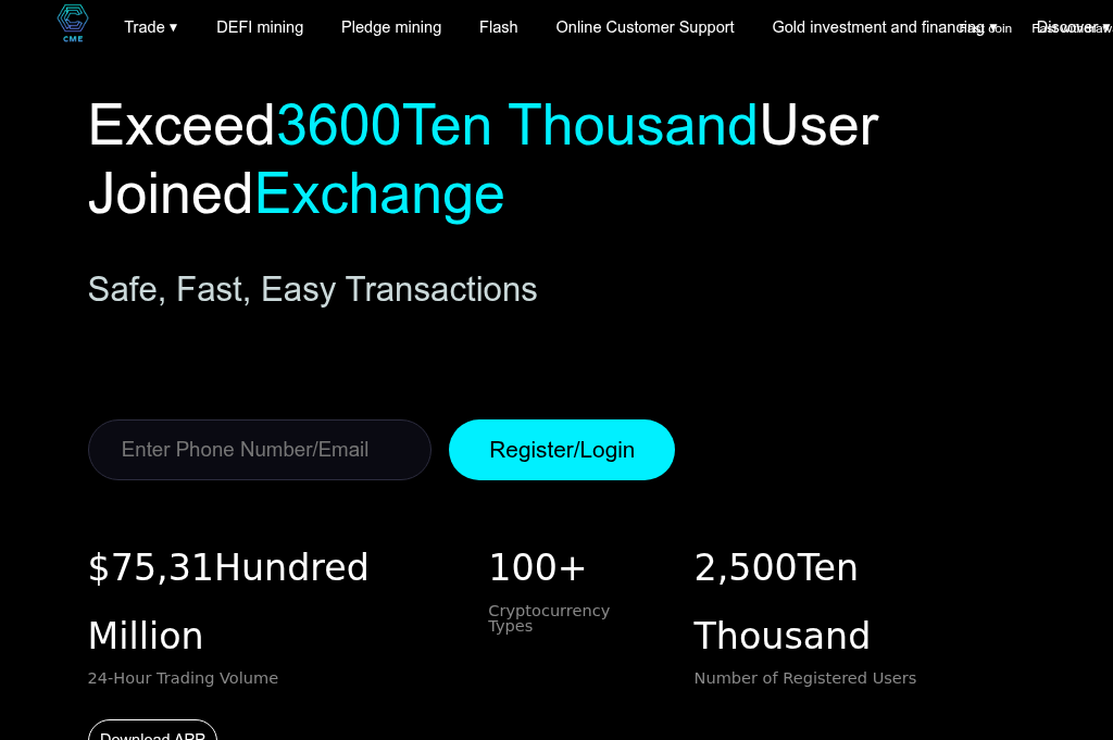 Screenshot of cmegroups.vip