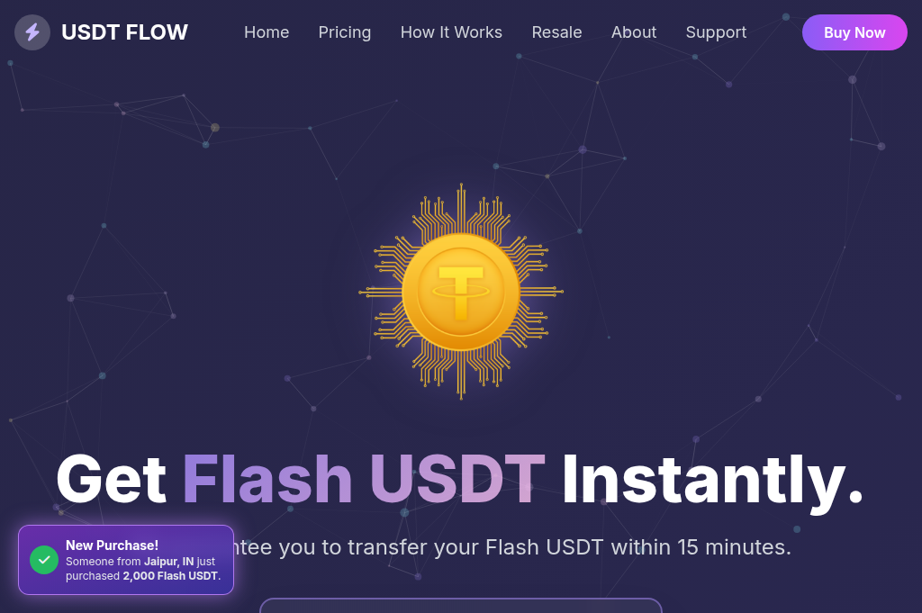 Screenshot of onlineflashusdt.shop