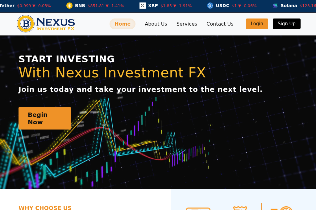 Screenshot of nexusinvestmentfx.com