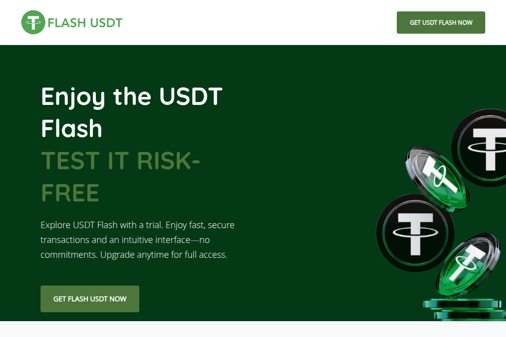 Screenshot of usdtflash.co.in