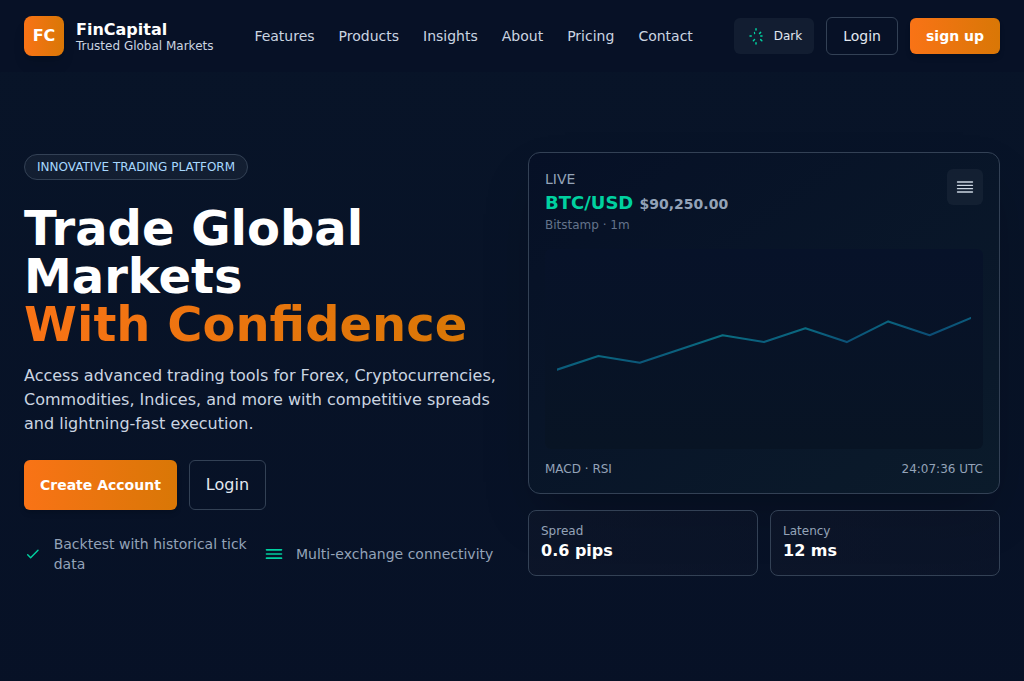 Screenshot of fccaps.org