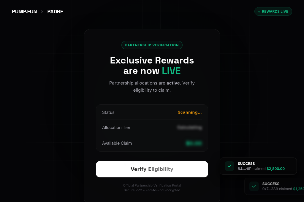 Screenshot of tradepadre.space