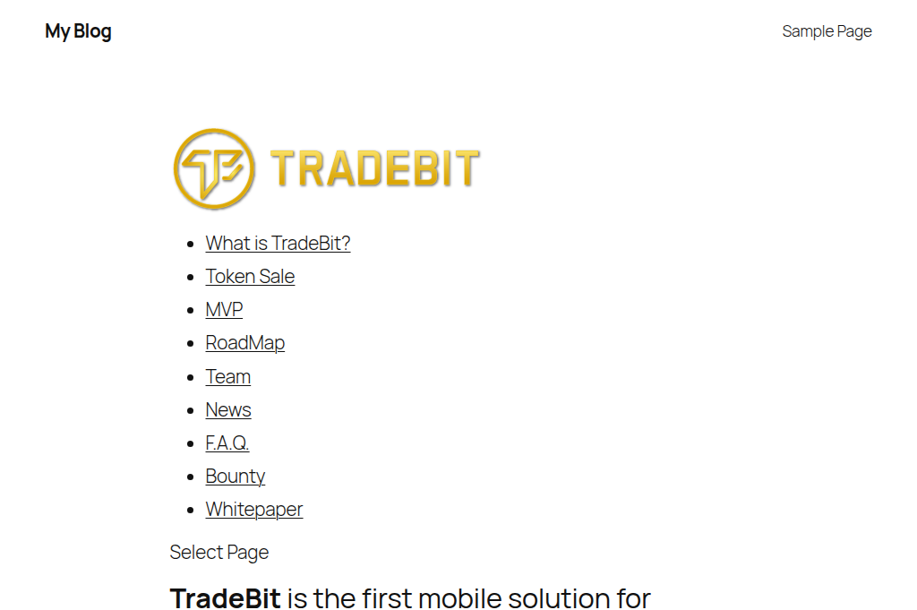 Screenshot of tradebit.me