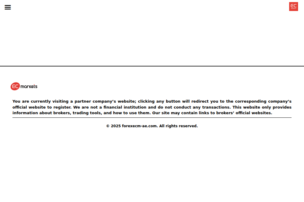 Screenshot of forexecm-ae.com