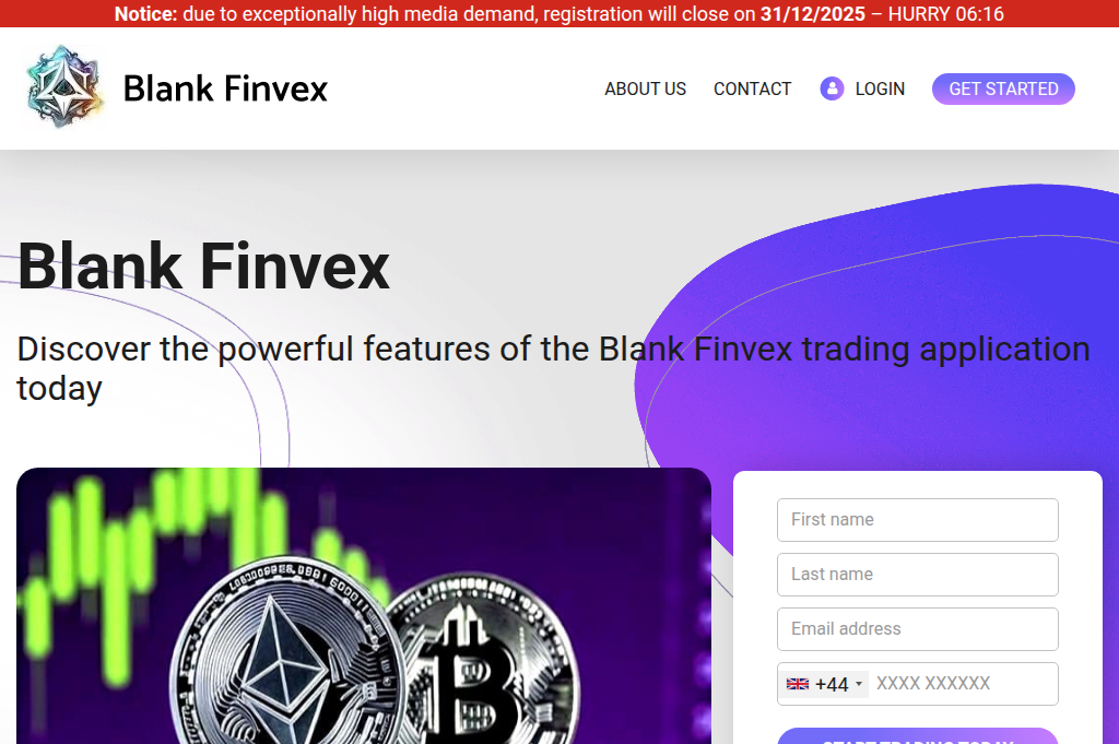 Screenshot of blankfinvexai.net