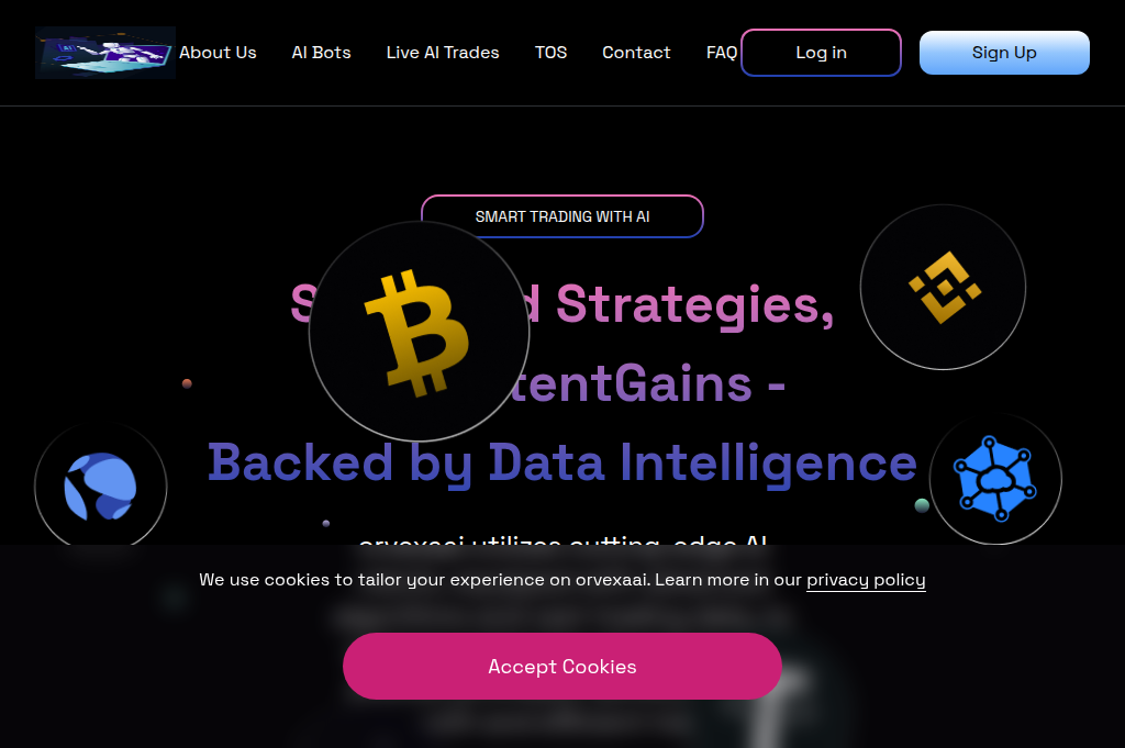 Screenshot of orvexaai.com