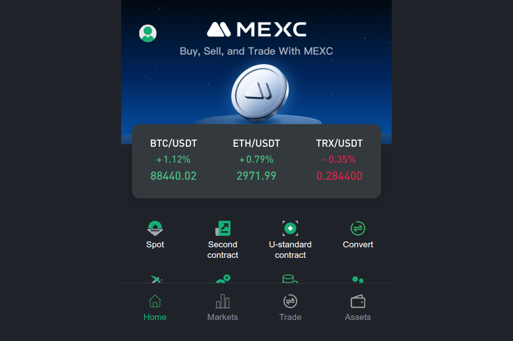Screenshot of mexc-wallet.com