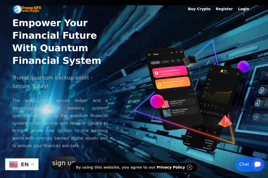 Screenshot of tquantumbackupasset.com