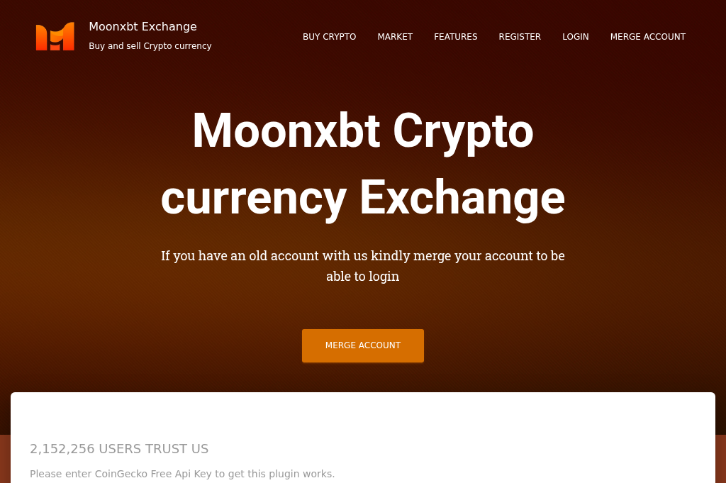 Screenshot of moonxbt.net