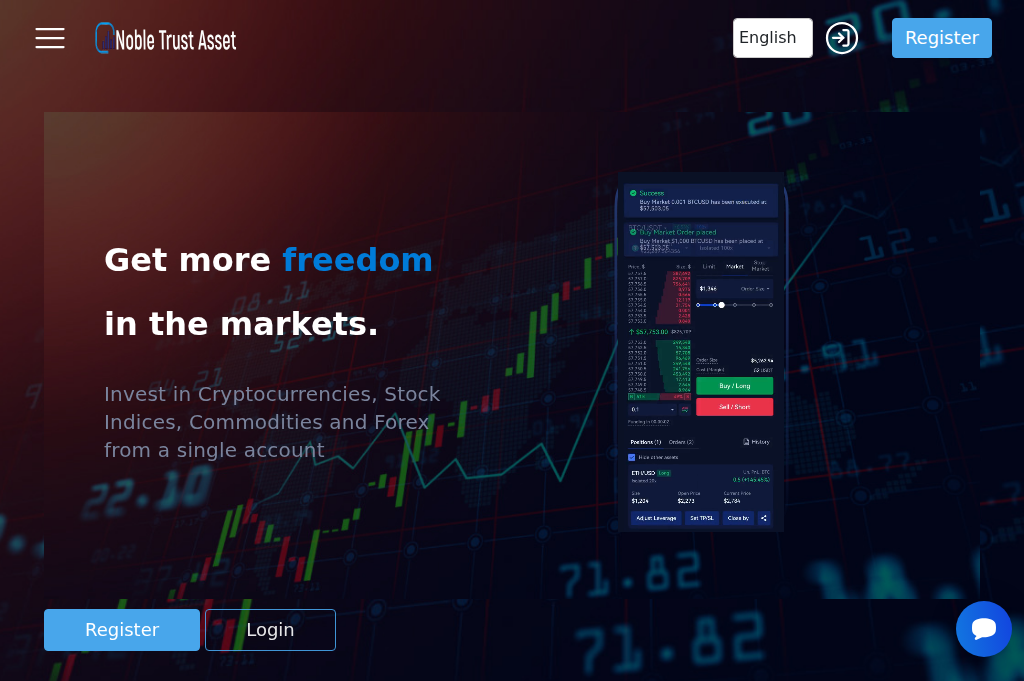 Screenshot of nobletrustasset.com