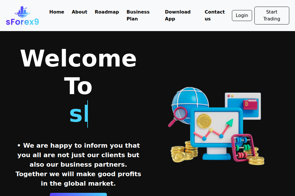 Screenshot of 9sforex9.com