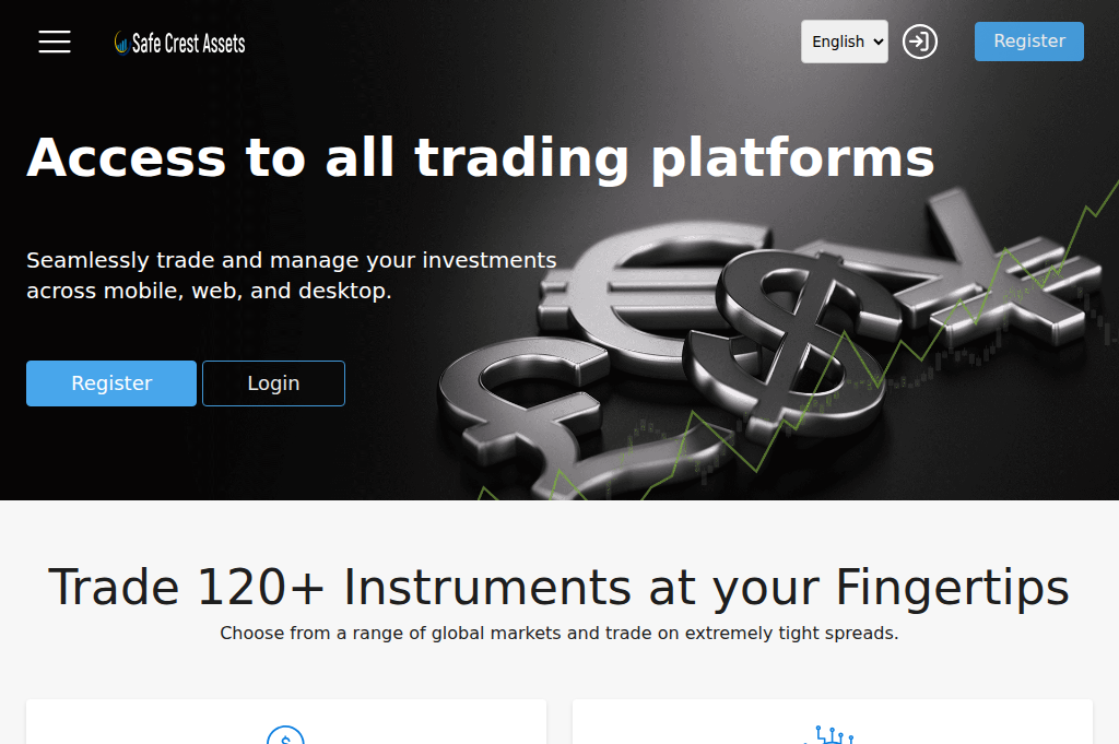 Screenshot of safecrestasset.com