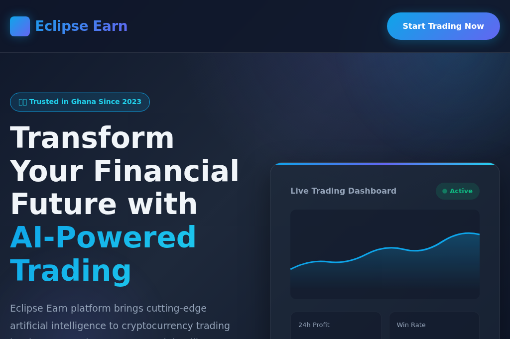 Screenshot of eclipseearn-gh.com