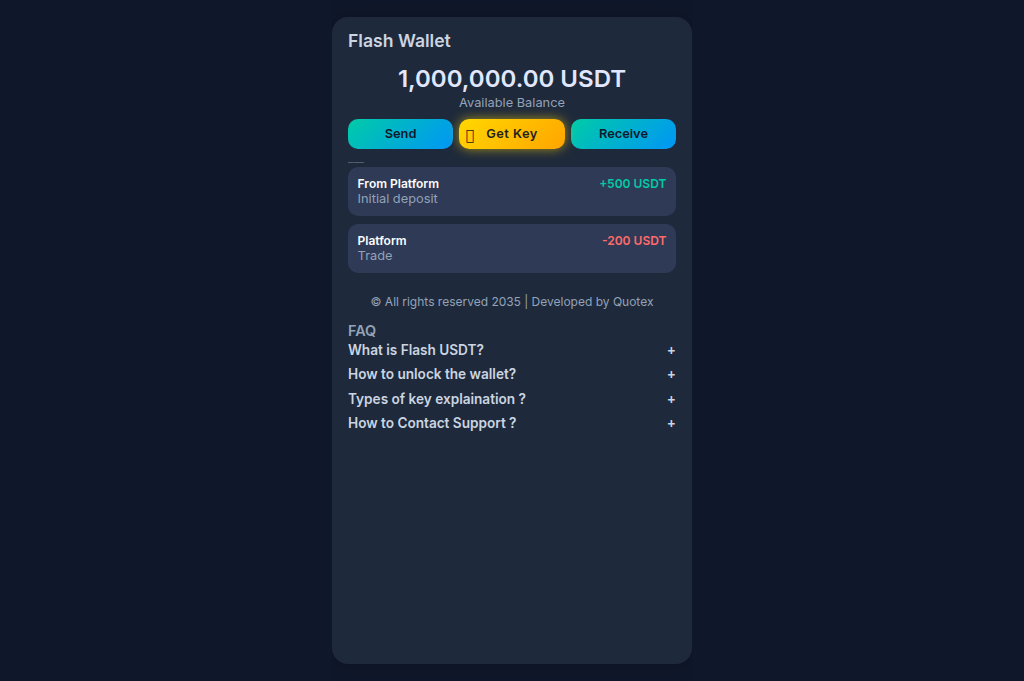 Screenshot of flashusdtsender.pages.dev