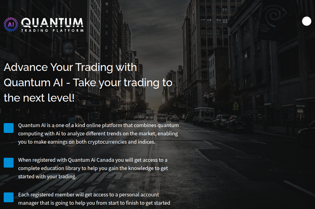Screenshot of quantum-ai-trading.in