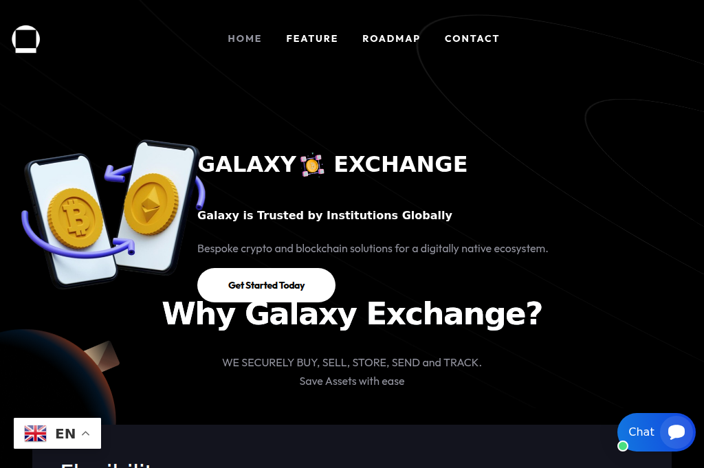 Screenshot of galaxyxtradings.com
