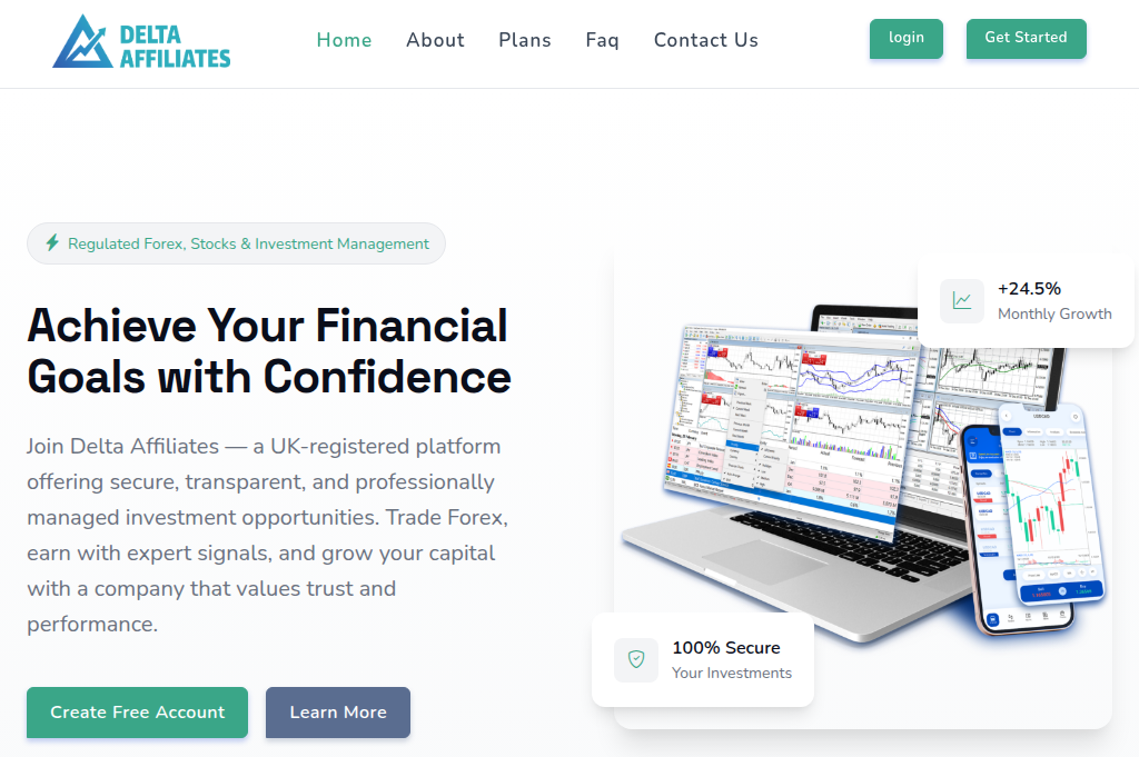 Screenshot of deltaaffiliates.com