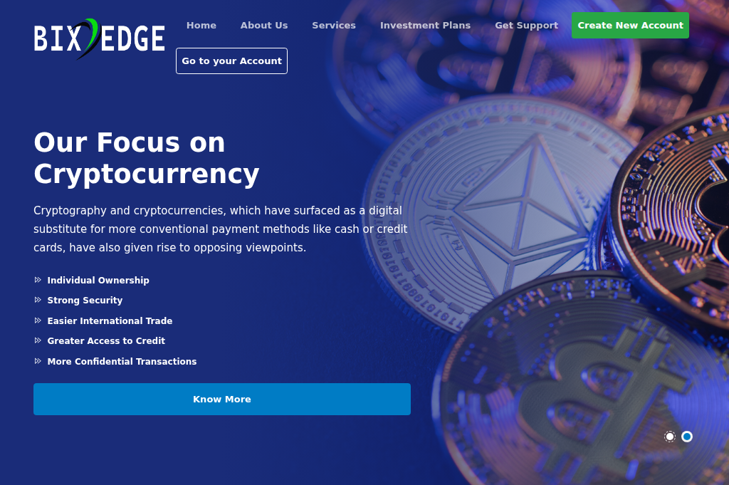 Screenshot of bixedge.com