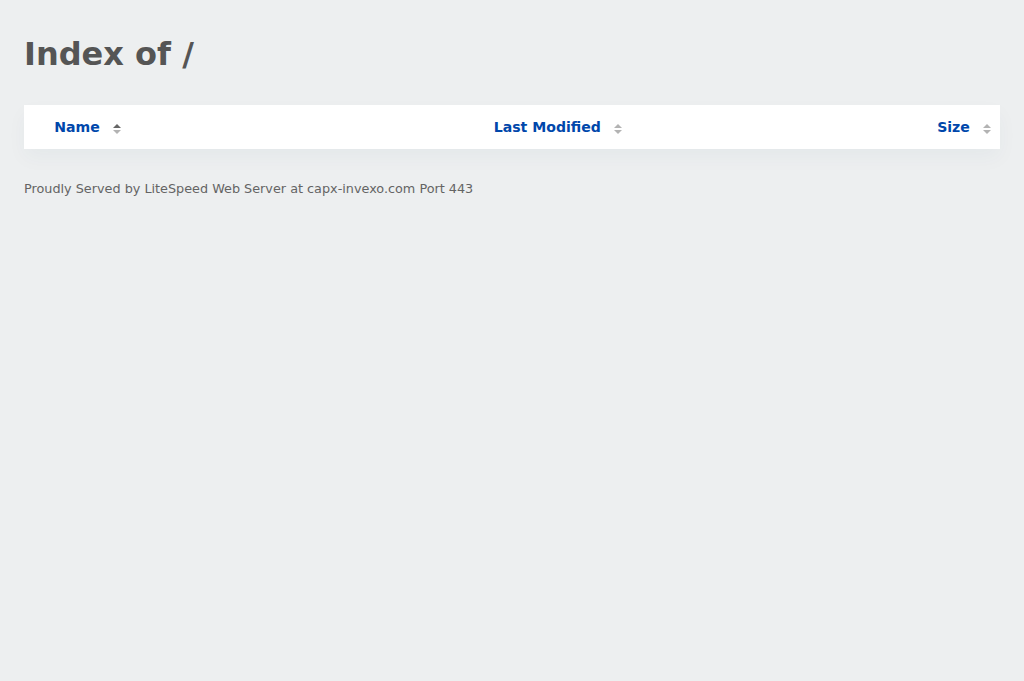 Screenshot of capx-invexo.com