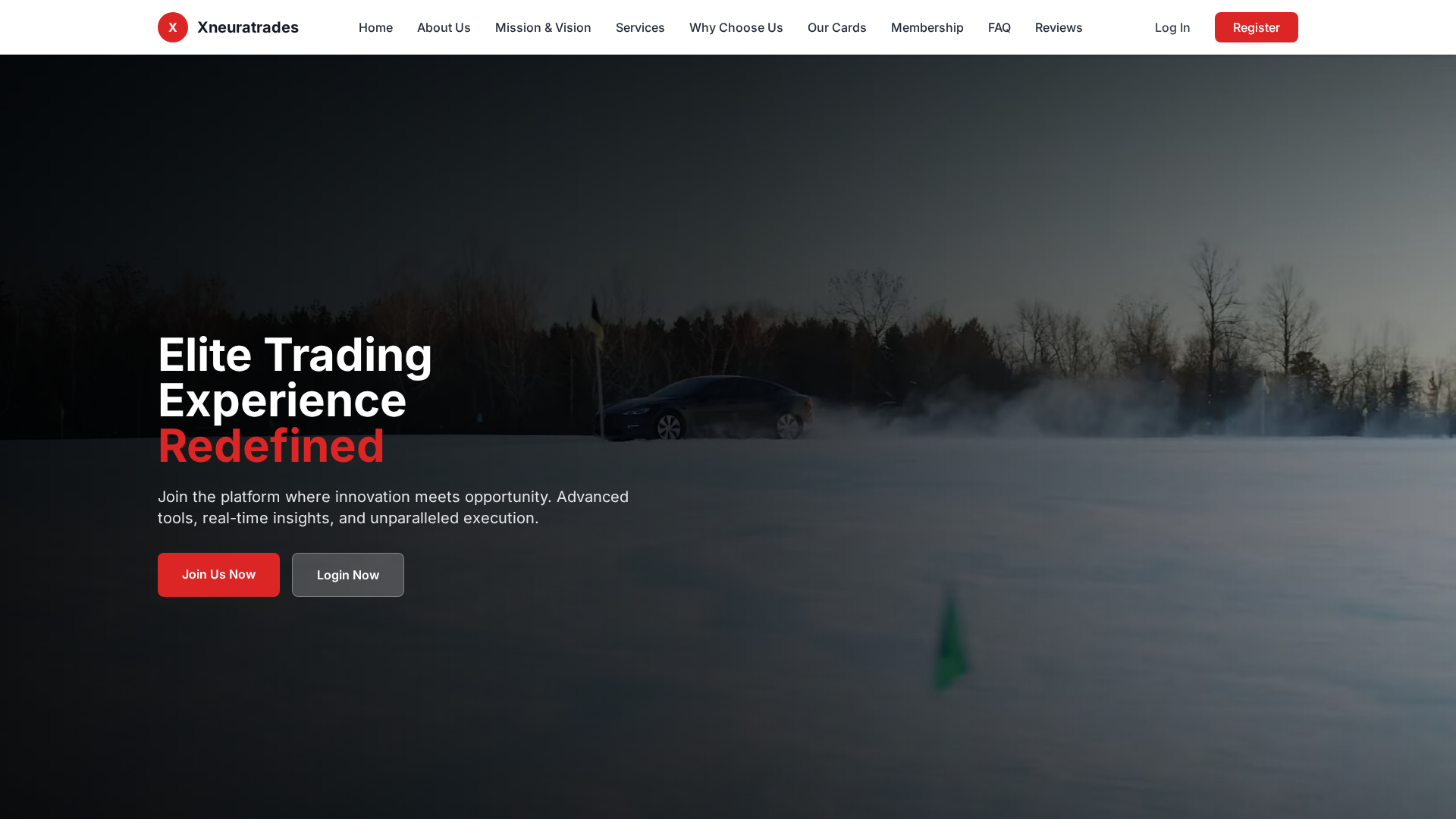 Screenshot of xneuratrades.com