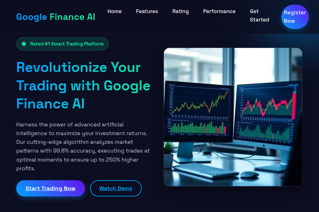 Screenshot of google-finance-ai-official.com