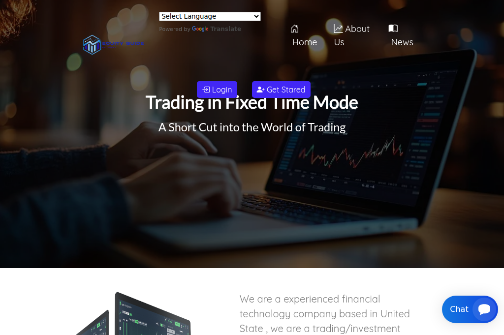 Screenshot of equityguidereturns.online