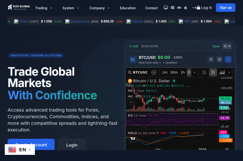 Screenshot of flexglobalpro.com