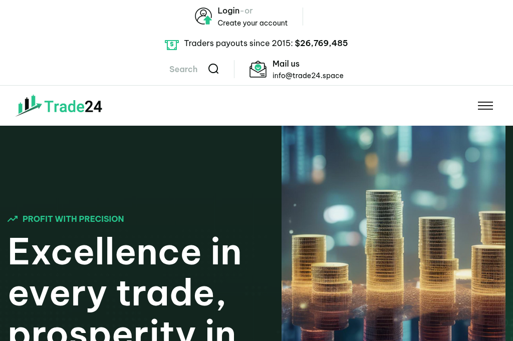 Screenshot of trade24.space