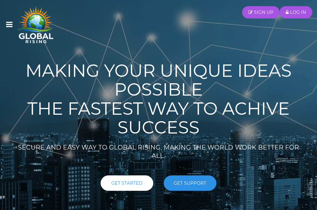 Screenshot of globalrising.online