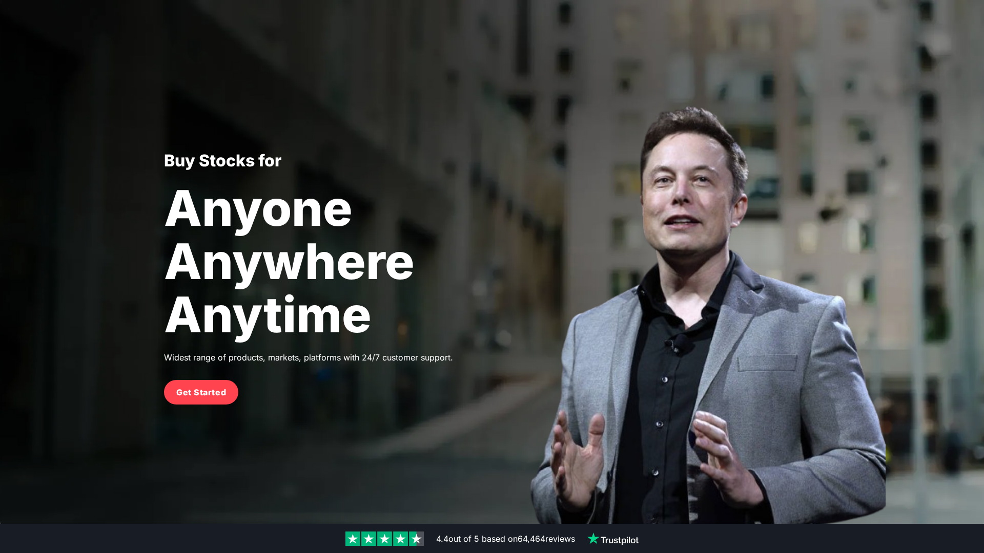 Screenshot of tslamarkets.xyz