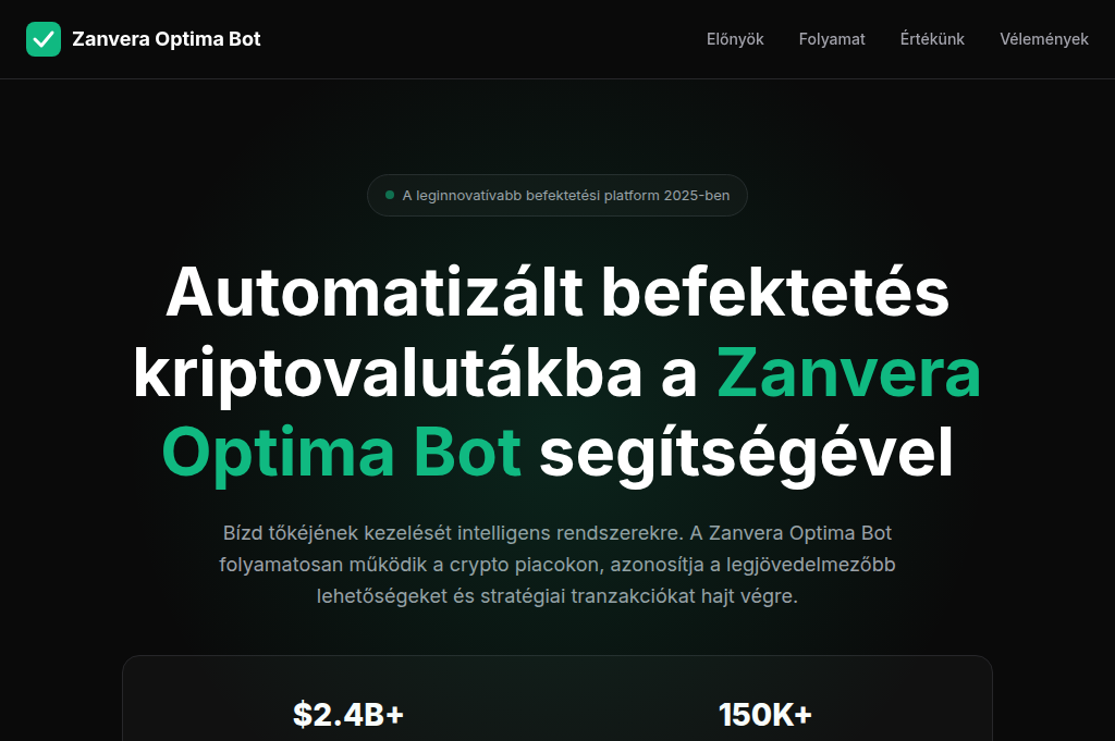 Screenshot of zanvera-optimabot.pro