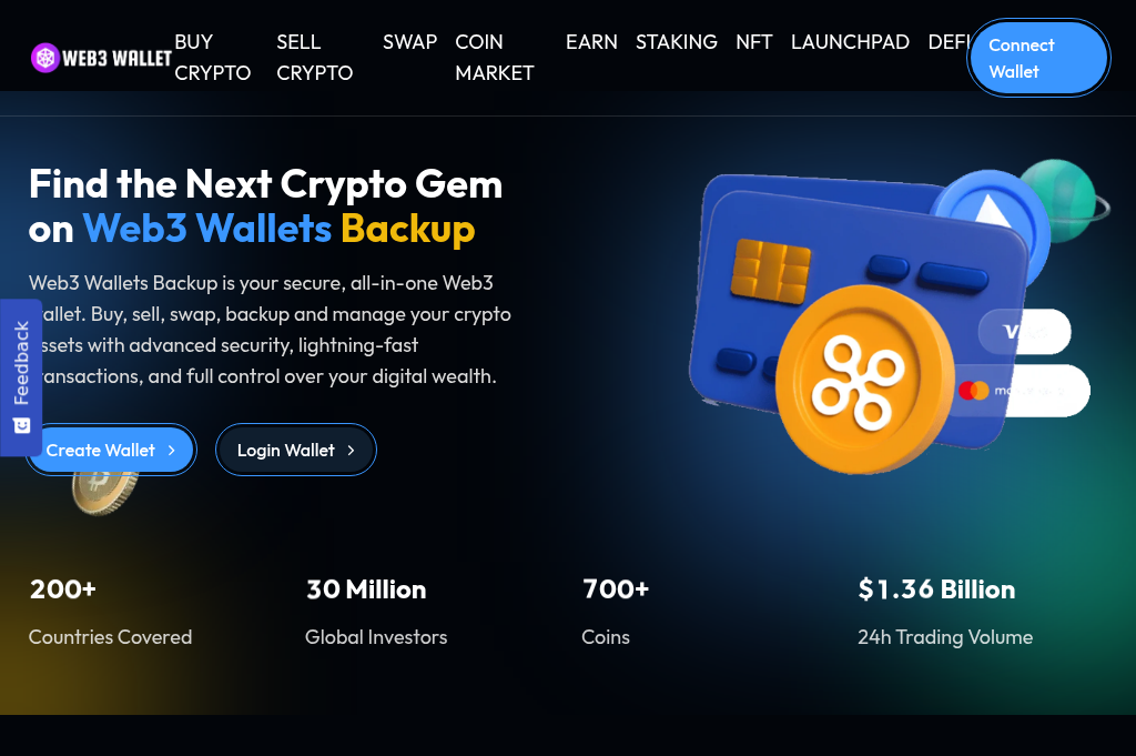 Screenshot of web3walletsbackup.com